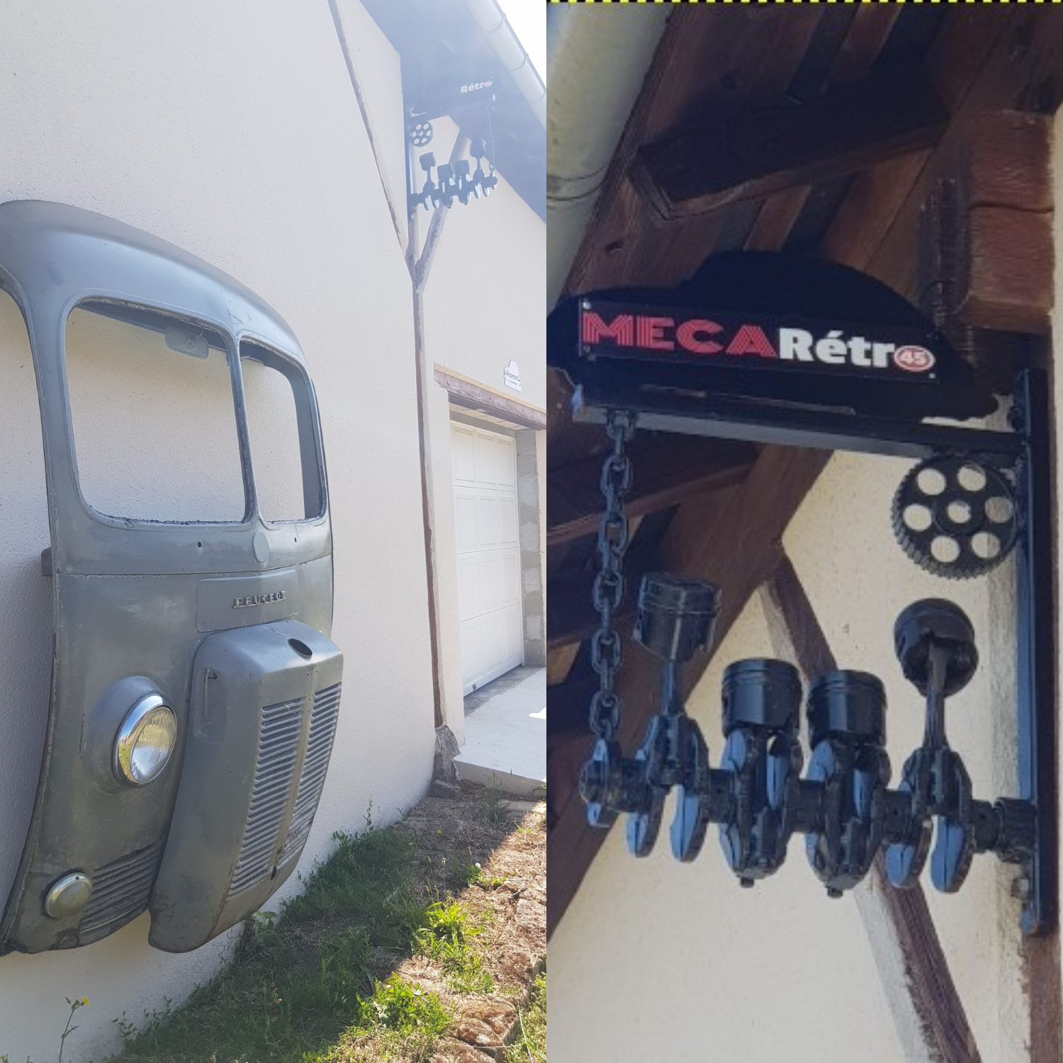 Enseigne et calandre Mécaretro 45